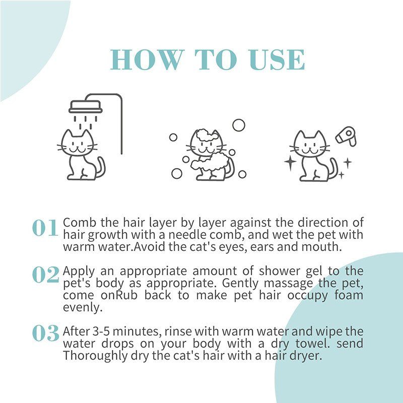 How to use Bioline White Coat Shampoo for cats during bathing and grooming
