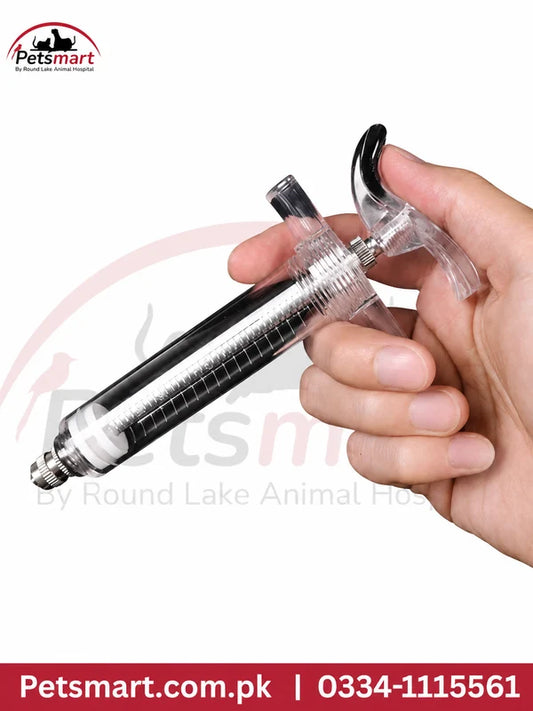 50ml acrylic bird hand feeding syringe with plunger and feeding tip