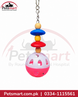 Bird Super Nova colourful hanging toy measuring 5 by 17cm for pet bird cages