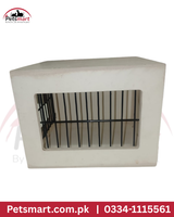 Pet crate with wire door on a white background, branded with Petsmart.