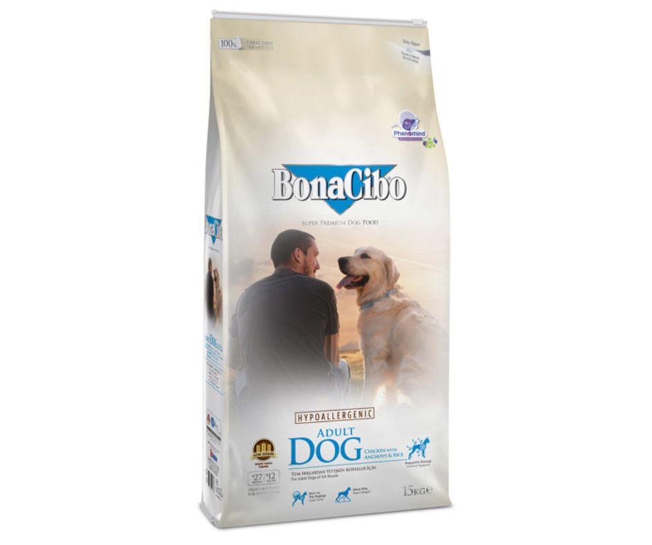 BonaCibo Adult Dog Chicken &amp; Rice with Anchovy