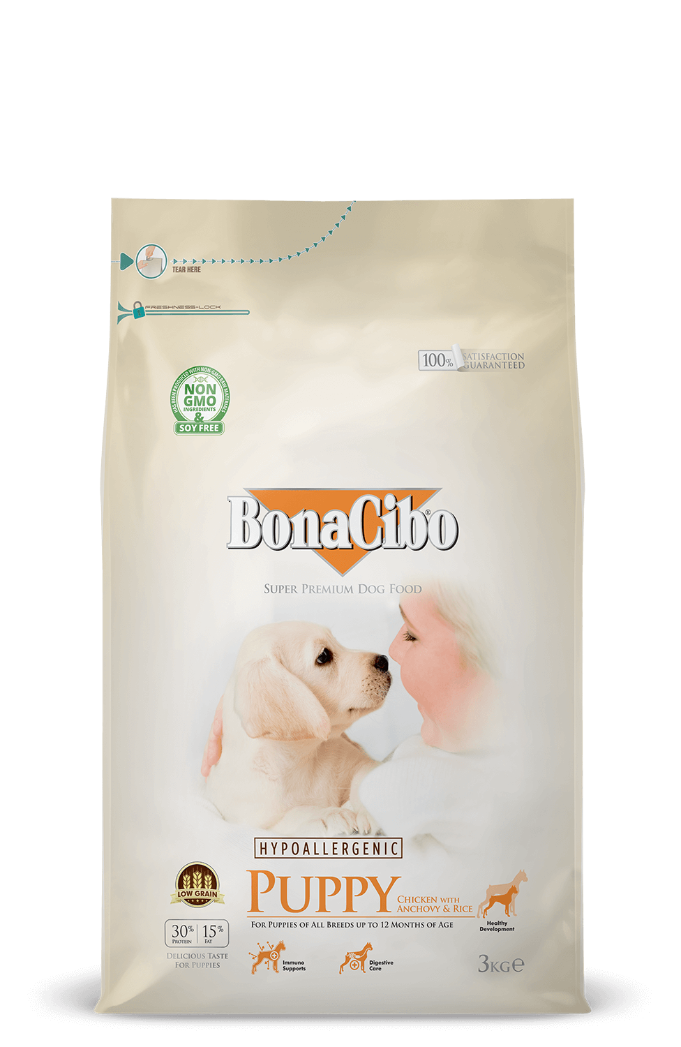 Bonacibo Puppy With Chicken Anchovy And Rice