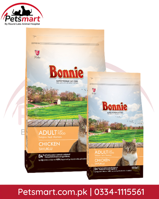 Bonnie Adult Chicken dry cat food 1.5kg bag