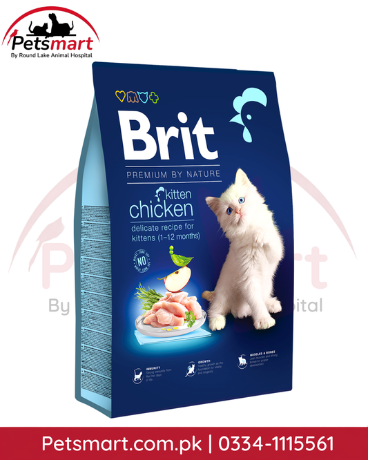 Brit Premium by Nature Kitten Chicken dry cat food 1.5kg for kittens 1 to 12 months