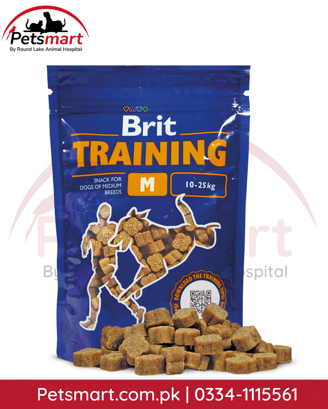 Brit Training Snack Medium 200g pellet treats for medium breed dogs 10 to 25kg