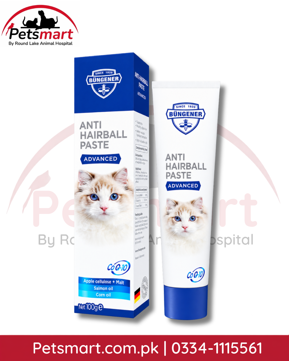 Büngener Advanced Anti-Hairball Paste for long-haired cats
