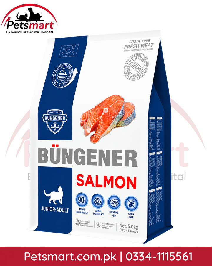 Büngener Salmon Grain-Free Cat Food 5kg for junior and adult cats