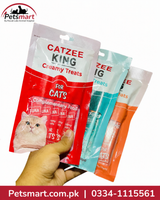 Catzee King Creamy Cat Treat 15g in Tuna Chicken and Hairball Control variants