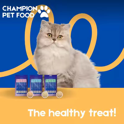 Champion Creamy Cat Treats Chicken flavor six sachet pack