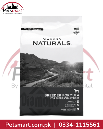Diamond Naturals Breeder Formula rich in chicken and rice dry dog food 19.96kg bag