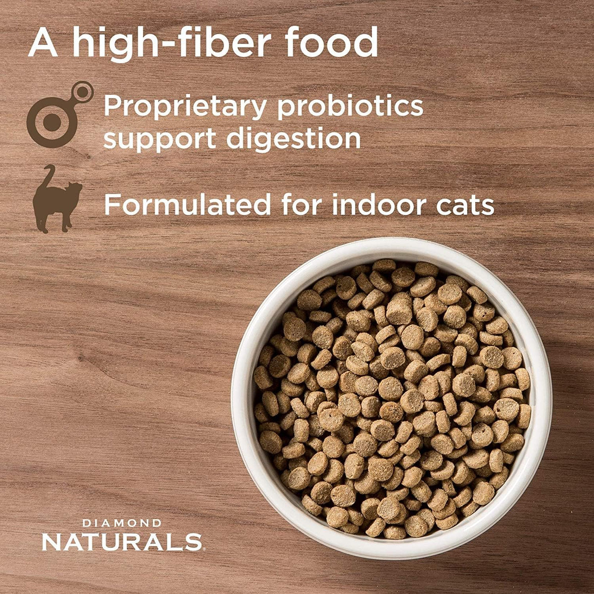 Diamond Naturals Indoor Cat food with probiotics for digestive support