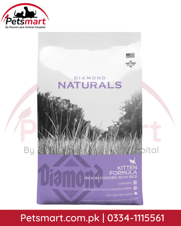 Diamond Naturals Kitten Formula Chicken and Rice dry cat food 1kg