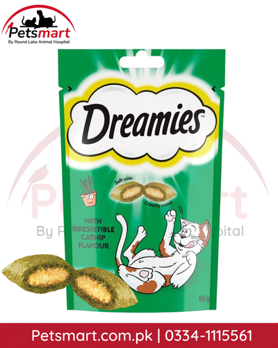 Dreamies Cat Treat Biscuits with Catnip Flavour 60g pack