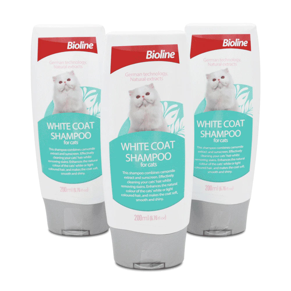 Bioline White Coat Shampoo For Cat 200 ml