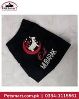 Black Eid Mubarak cat dress festive clothing for cats