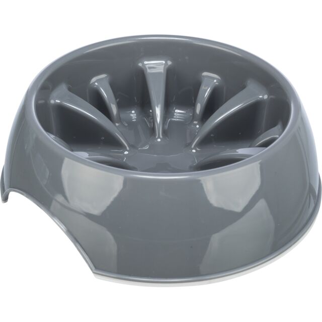 Trixie Slow Feeding Bowl - Grey