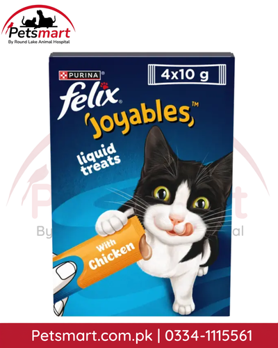 Felix Joyables Chicken liquid cat treats 4x10g pack