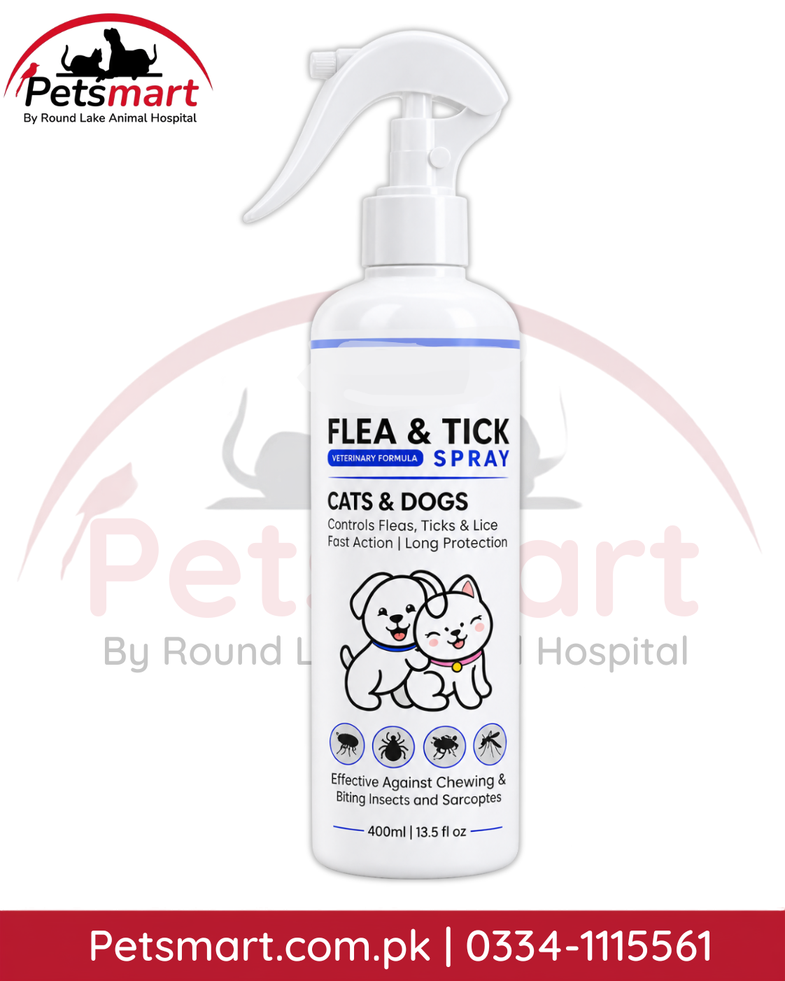 Flea Away flea and tick spray 400ml for cats and dogs