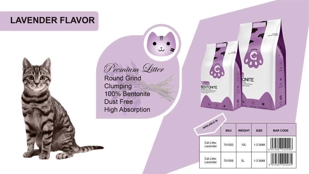Gerry cat Litter (Bentonite) (10 litter) - Lavender