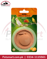 Gold Wings Premium Bird Energy Block Orange flavour for budgies cockatiels lovebirds and canaries