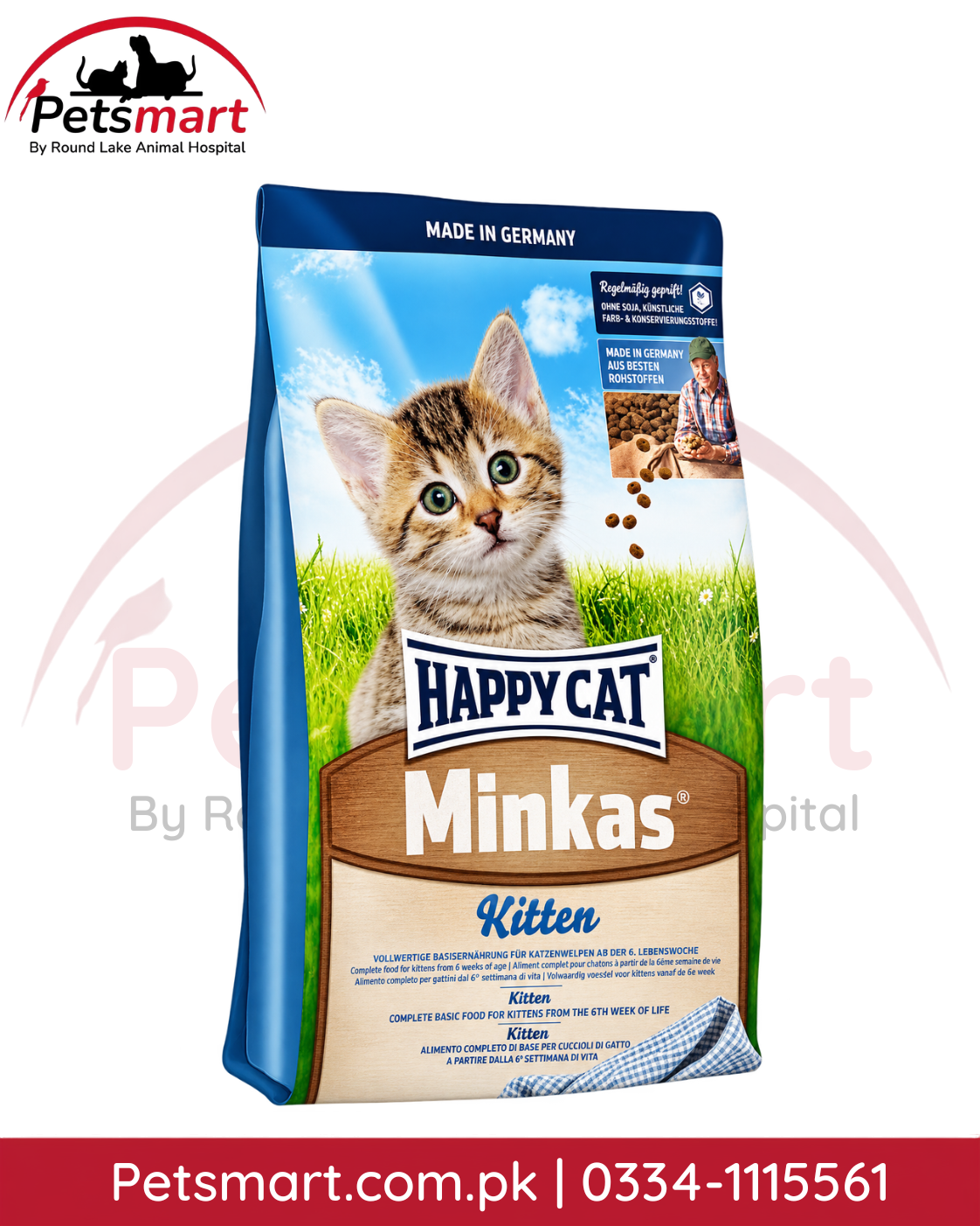 Happy Cat Minkas Kitten dry cat food 1.5kg bag