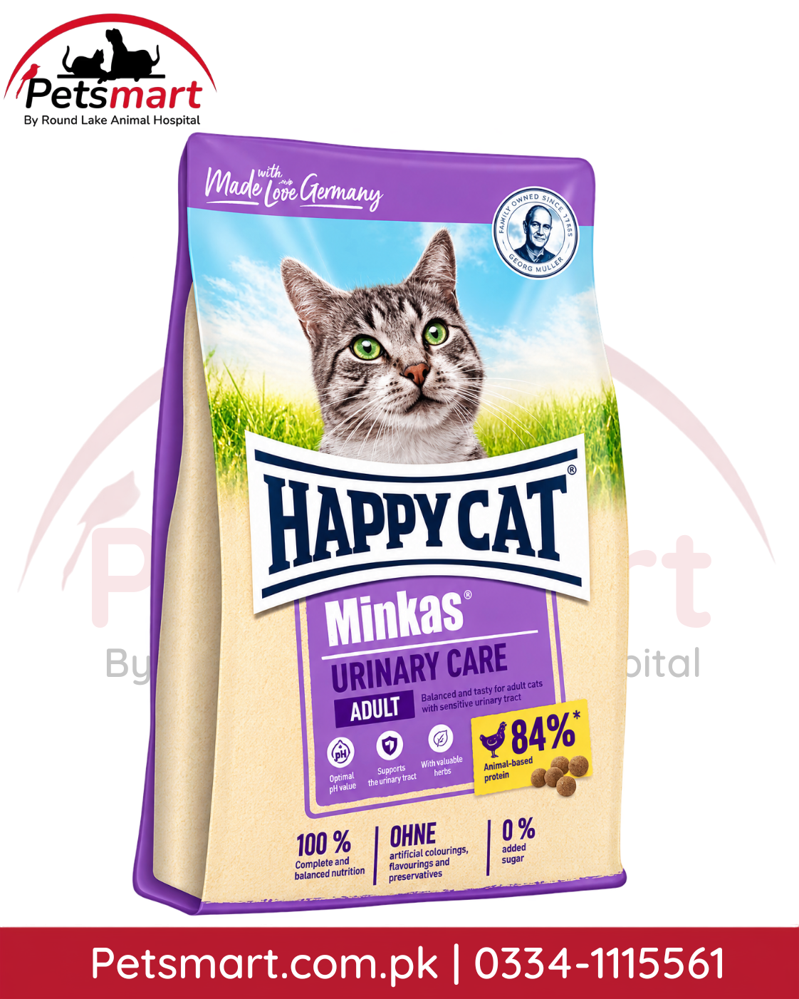Happy Cat Minkas Urinary Care adult dry cat food 1.5kg
