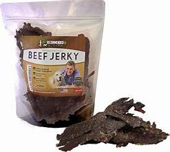 Beef heart slices jerky dog treat
