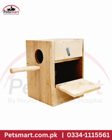 Lovebird breeding box nesting accessory for love birds