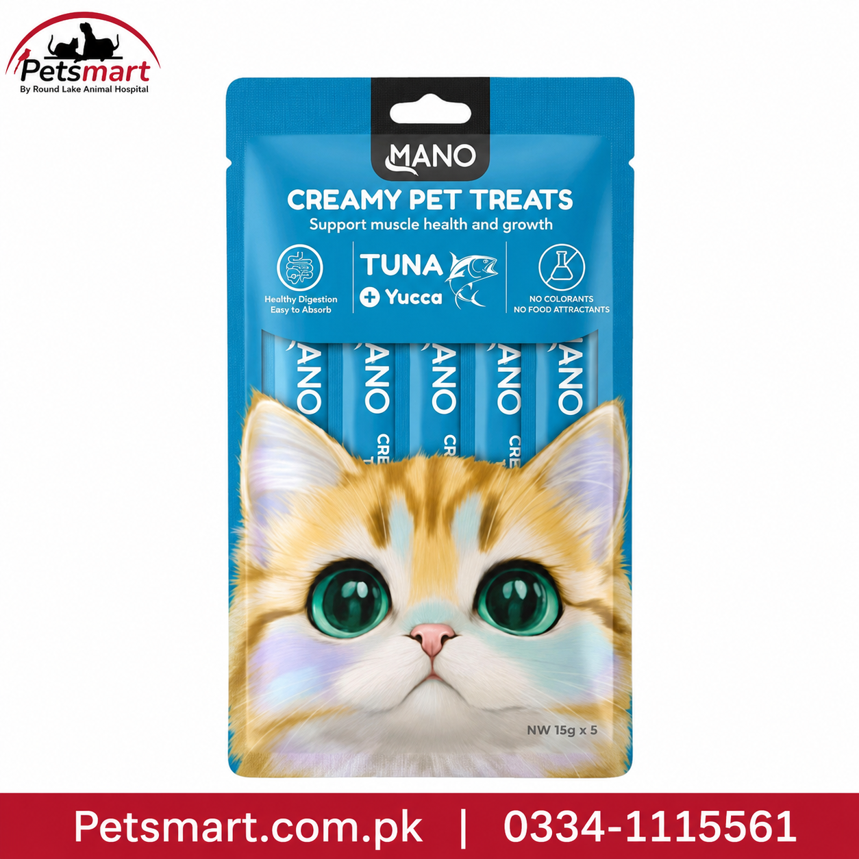 MANO Creamy Pet Treats Tuna for Cats 75g front