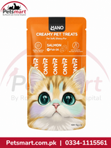 MANO creamy salmon cat treats with fish oil for cats