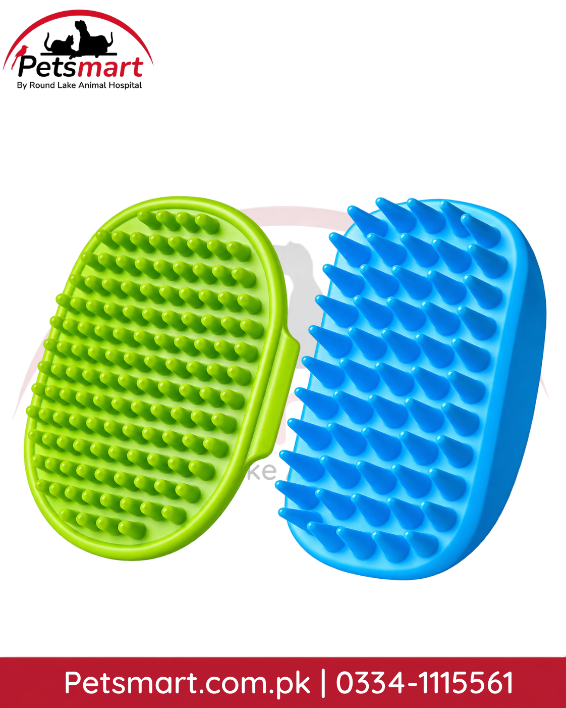 Manual non-electric pet grooming brush set for cats and dogs