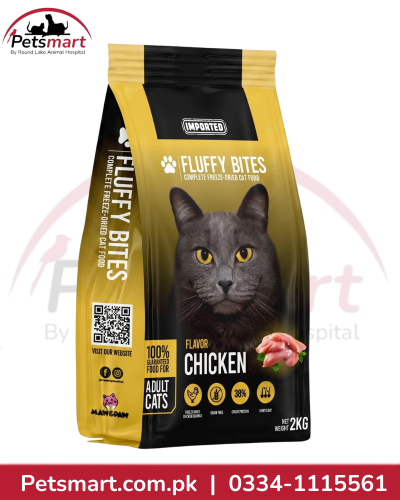 Maw and Paw Fluffy Bites Chicken complete freeze-dried cat food 2kg