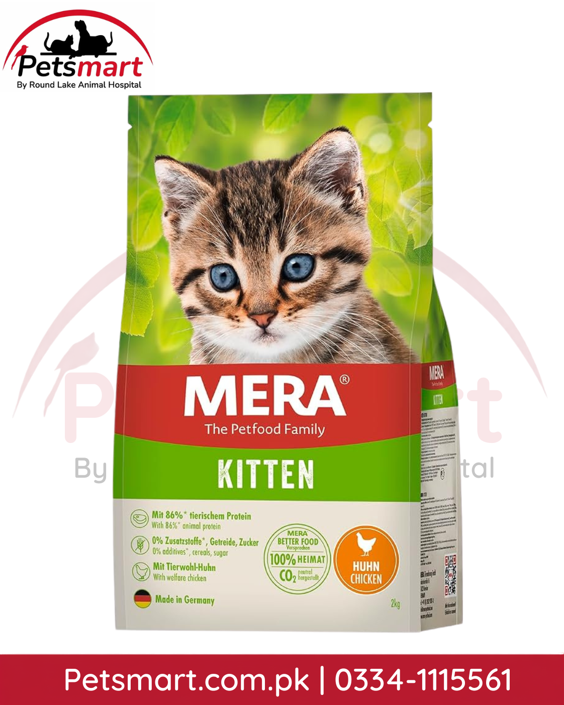 Mera Cats Nature Kitten Chicken grain-free dry cat food 2kg for growing kittens