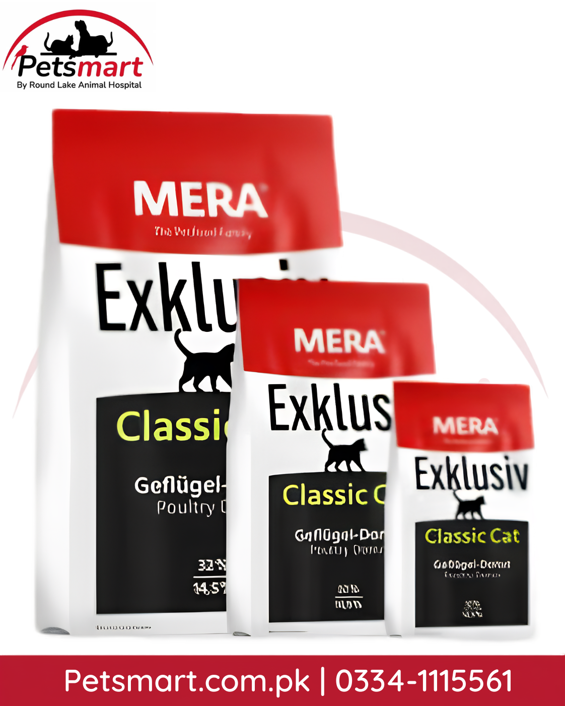 Mera Exklusiv Classic Cat Poultry Donut dry cat food 400g for adult cats