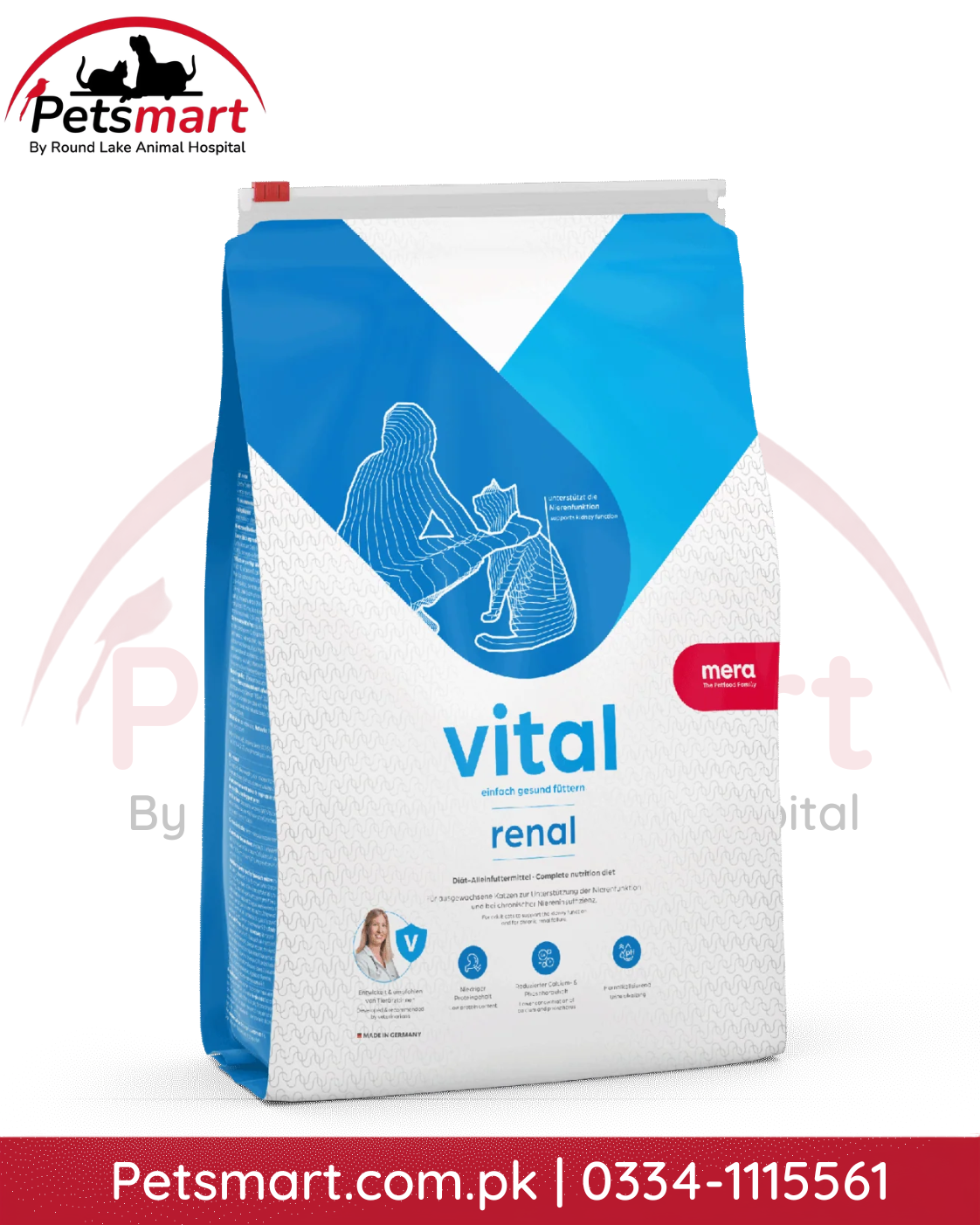 Mera Vital Renal dietetic dry cat food 750g for adult cats