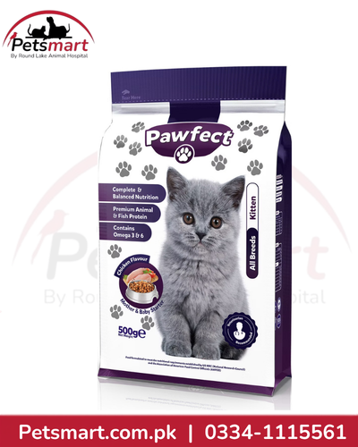 Pawfect Kitten Food 500g chicken flavour dry food for all breed kittens