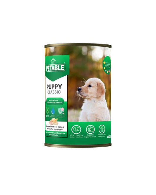 petable puppy chicken Tin food 400g