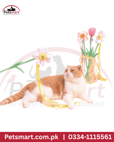 Plastic stick with flower IMP