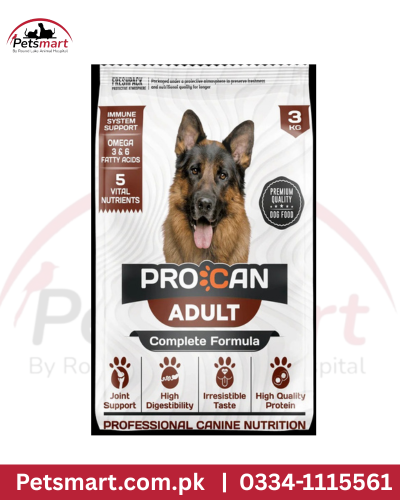 procan adult dog food 3kg