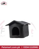 Large Black Indoor Cat House – Size L