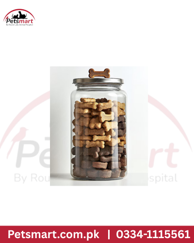 Biskies dog treat jar