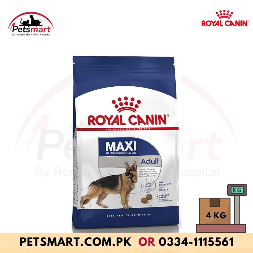 Royal Canin Maxi Adult Pellet Dog Food, 4KG