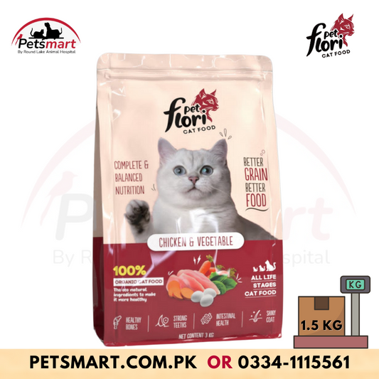 Flori Pet Cat Food â€“ Nutrition for Every Stage of Life - 1.5kg