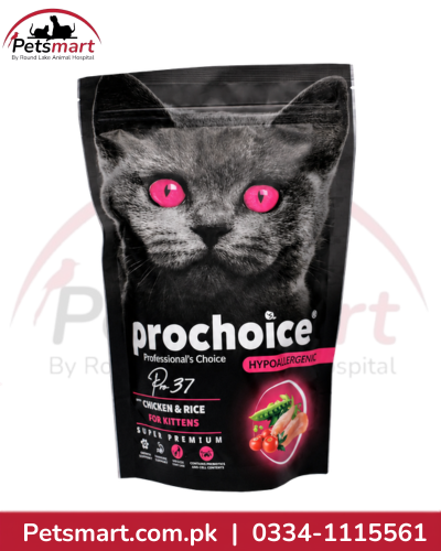 ProChoice Pro 37 Chicken and Rice dry cat food 330g for kittens