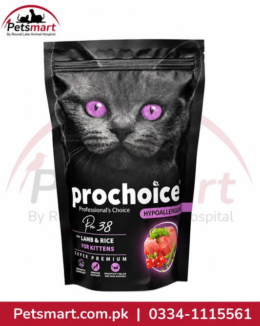 ProChoice Pro38 Lamb and Rice dry kitten food 330g bag