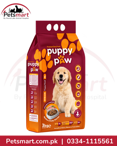 Puppy Paw Premium Puppy Food Chicken 3kg for all breed growing puppies