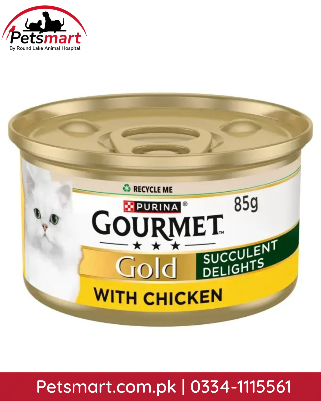 Purina Gourmet Gold Succulent Delights Chicken wet cat food 85g can