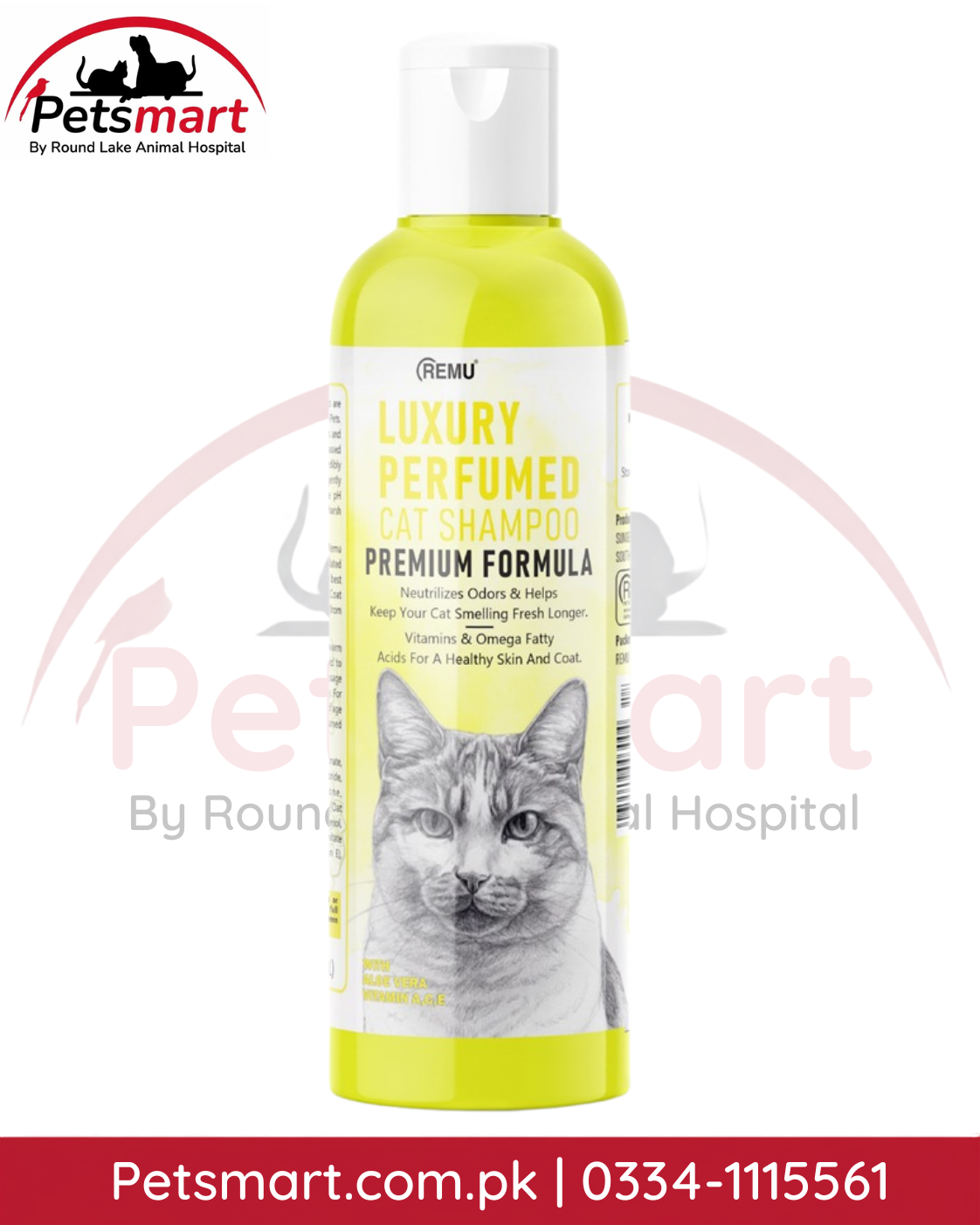 Remu Luxury Perfumed Cat Shampoo Yellow 320ml Premium Formula