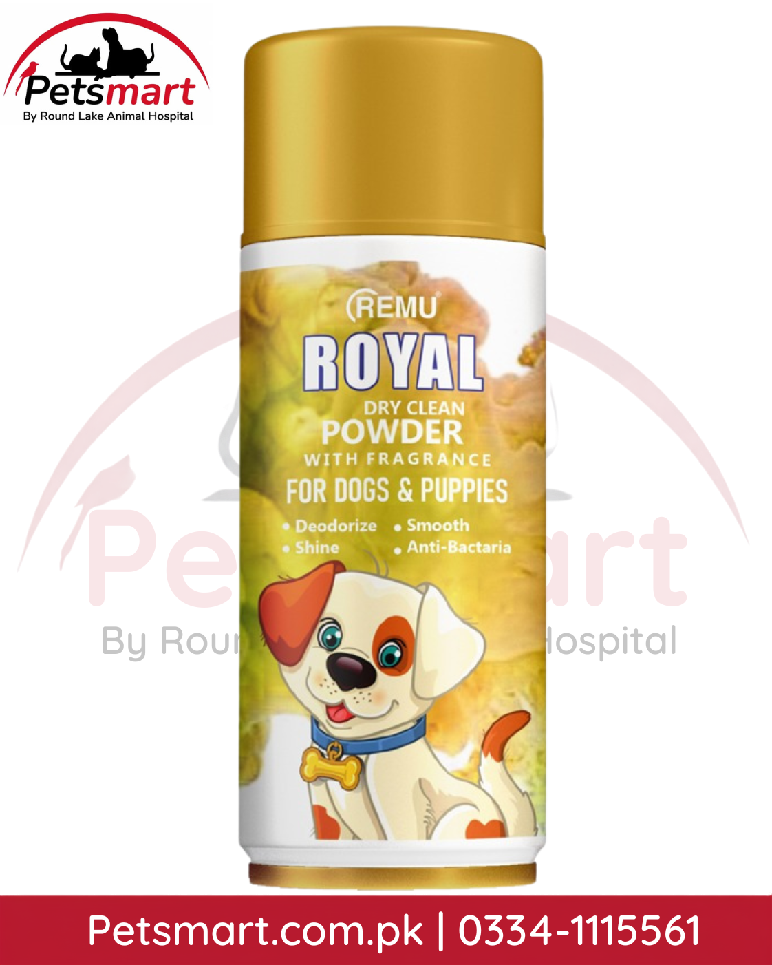 Remu Royal Dry Clean Powder with Fragrance for dogs and puppies