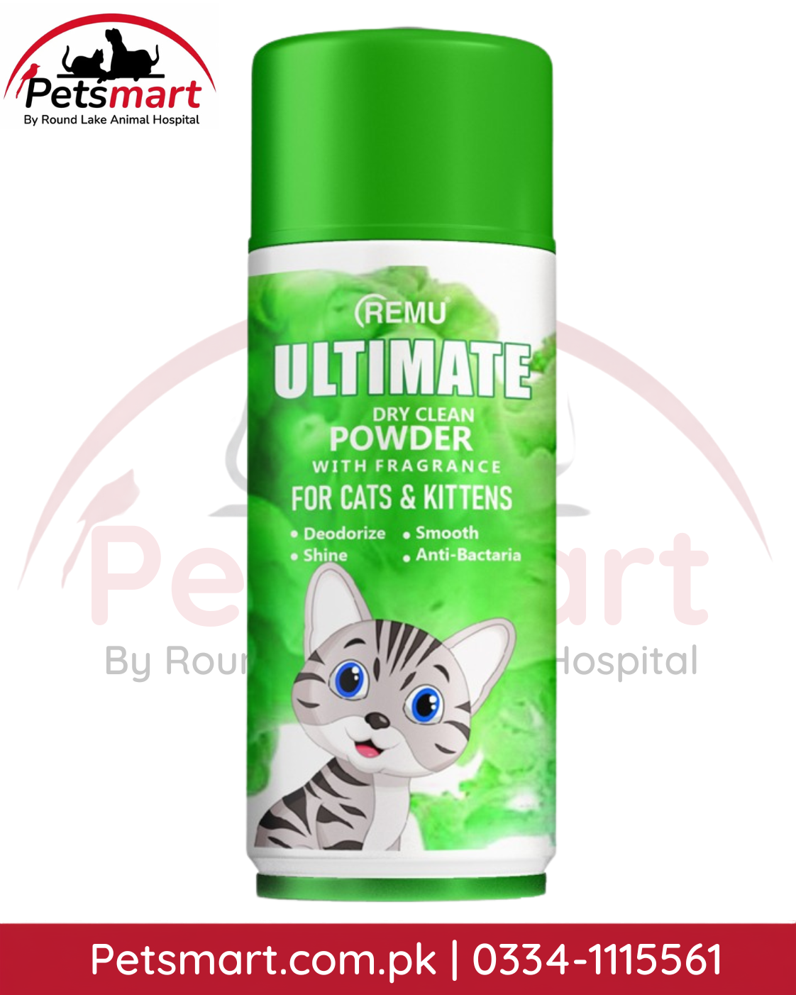 Remu Ultimate Dry Clean Powder with Fragrance for cats and kittens